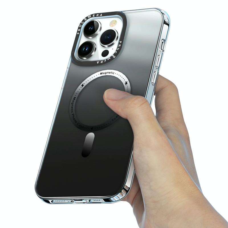 For iPhone 13 Pro Max MagSafe Gradient Phone Case(Purple)