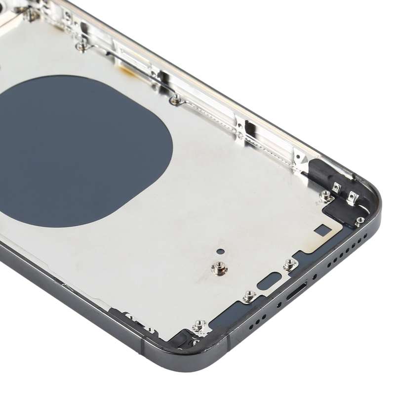Back Housing Cover with Appearance Imitation of iP12 Pro Max for iPhone XS Max(Black)