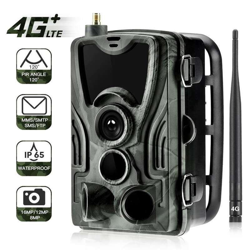 HC801LTE 4G EU Version Waterproof IP65 IR Night Vision Security 16MP Hunting Trail Camera, 120 De...