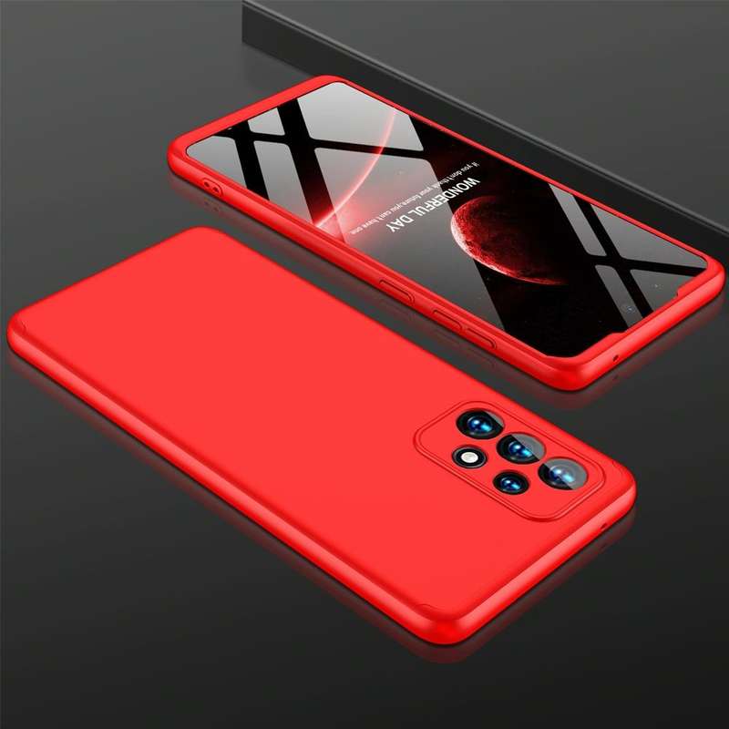 For Samsung Galaxy A33 5G GKK Three Stage Splicing Full Coverage PC Phone Case(Red)