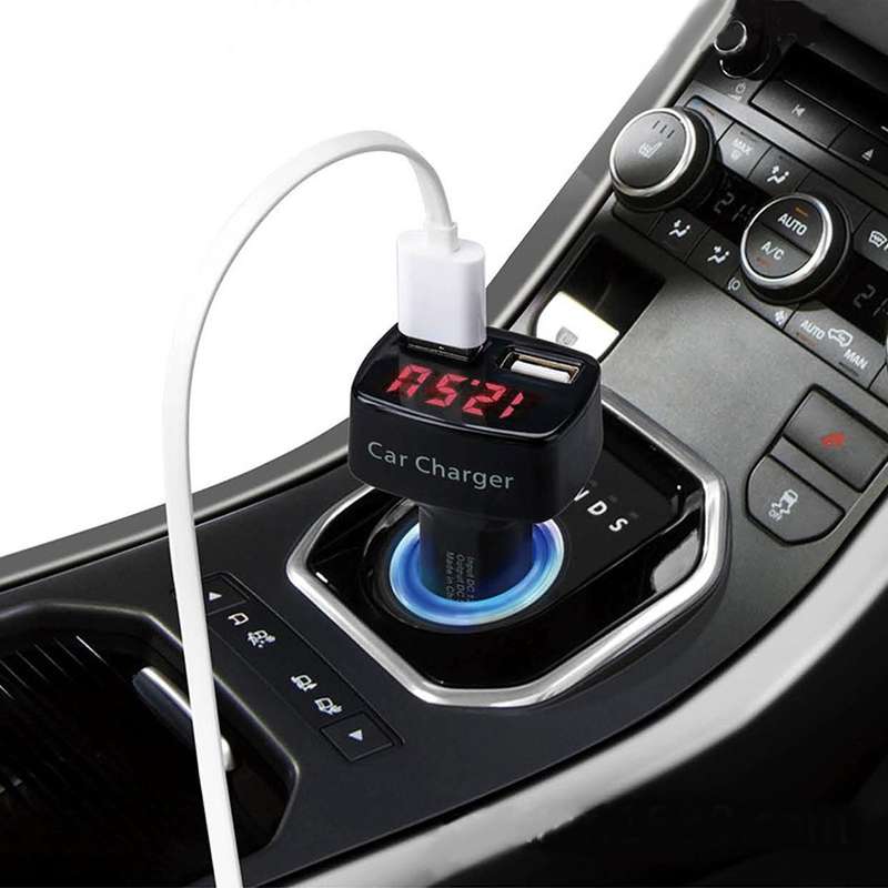 DC 12-24V Input Intelligent Matching Current Intelligent Charge 5V 3.1A Output Dual USB Ports Car...
