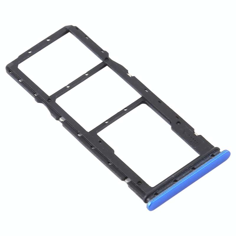 SIM Card Tray + SIM Card Tray + Micro SD Card Tray for Xiaomi Redmi 9A/Redmi 9C(Blue)