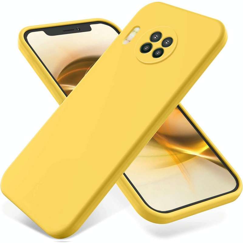 For Hisense Infinity H50 Zoom Pure Color Liquid Silicone Shockproof Phone Case(Yellow)