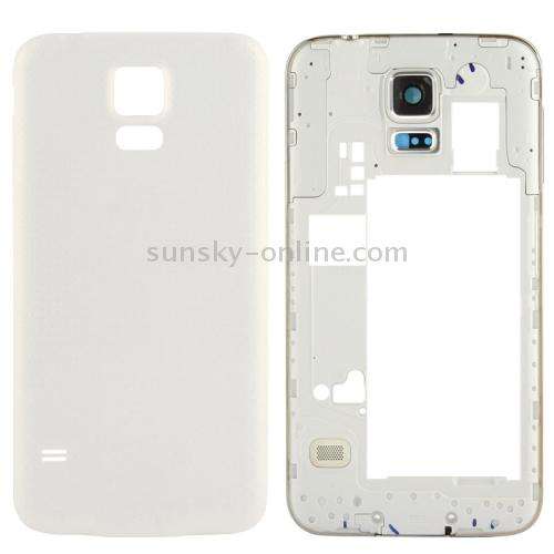 For Galaxy S5 / G900 Original LCD Middle Board (Dual Card Version) with Button Cable & Back Cover...