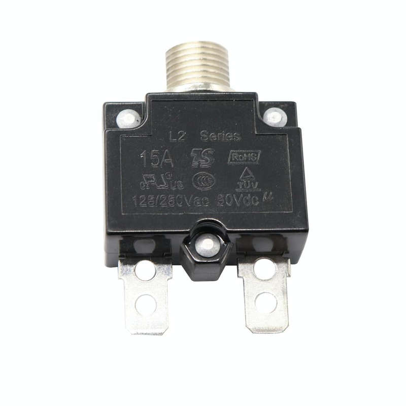 L2 Series 50V Car Overload Protector Manual Reset DC Circuit Breaker with Waterproof Cover, Curre...