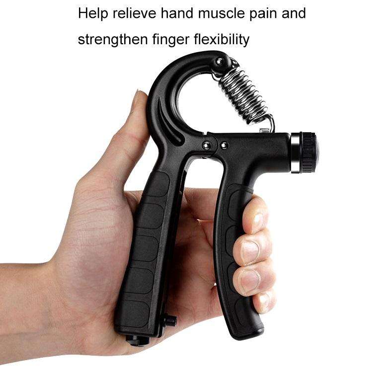 Fitness Exercise Arm Strength Machine Puller Finger Grip Strength Machine Electronic Count-Blue