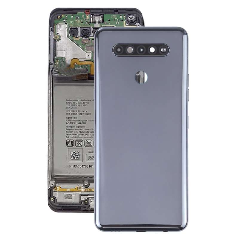 Back Battery Cover for LG K51s LMK510EMW LM-K510 LM-K510EMW(Black)