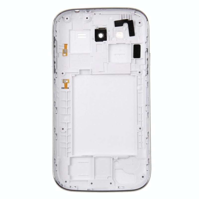 For Galaxy Grand Duos / i9082 Middle Frame Bezel + Battery Back Cover (White)