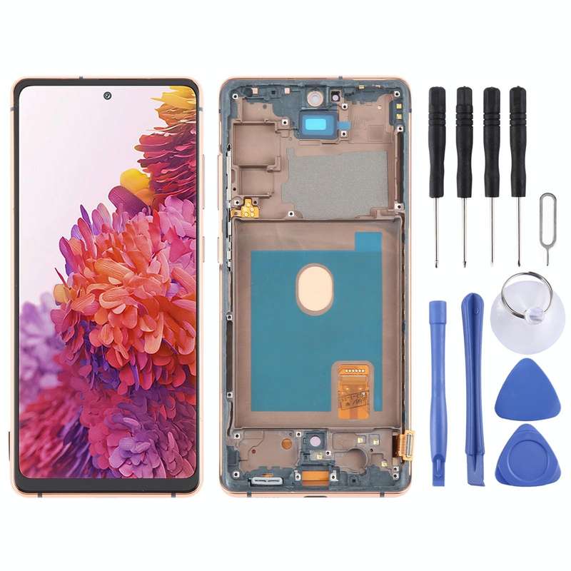 For Samsung Galaxy S20 FE SM-G780F 6.43 inch OLED LCD Screen Digitizer Full Assembly with Frame (...