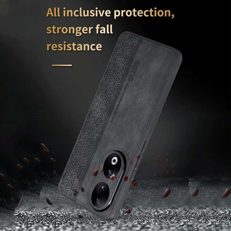 For Honor 90 AZNS 3D Embossed Skin Feel Phone Case(Black)