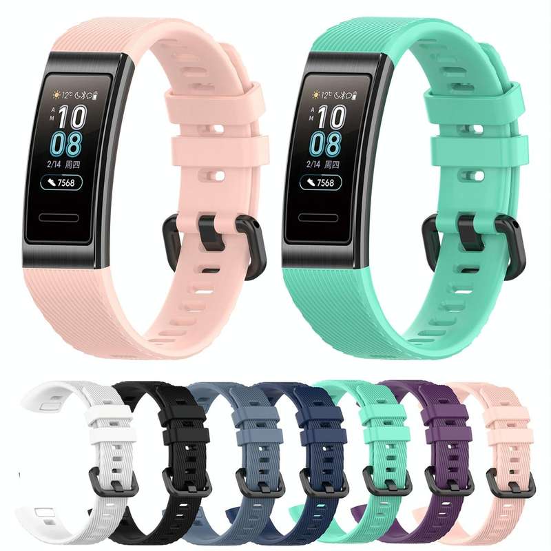 For Huawei Band 3 & 4 Pro Silicone Watch Band(Navy Blue)