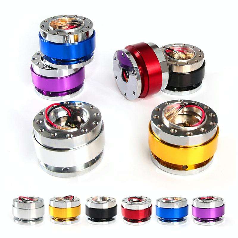 Universal 60mm Car Steering Wheel Quick Release HUB Racing Adapter Snap Off Boss Kit(Blue)