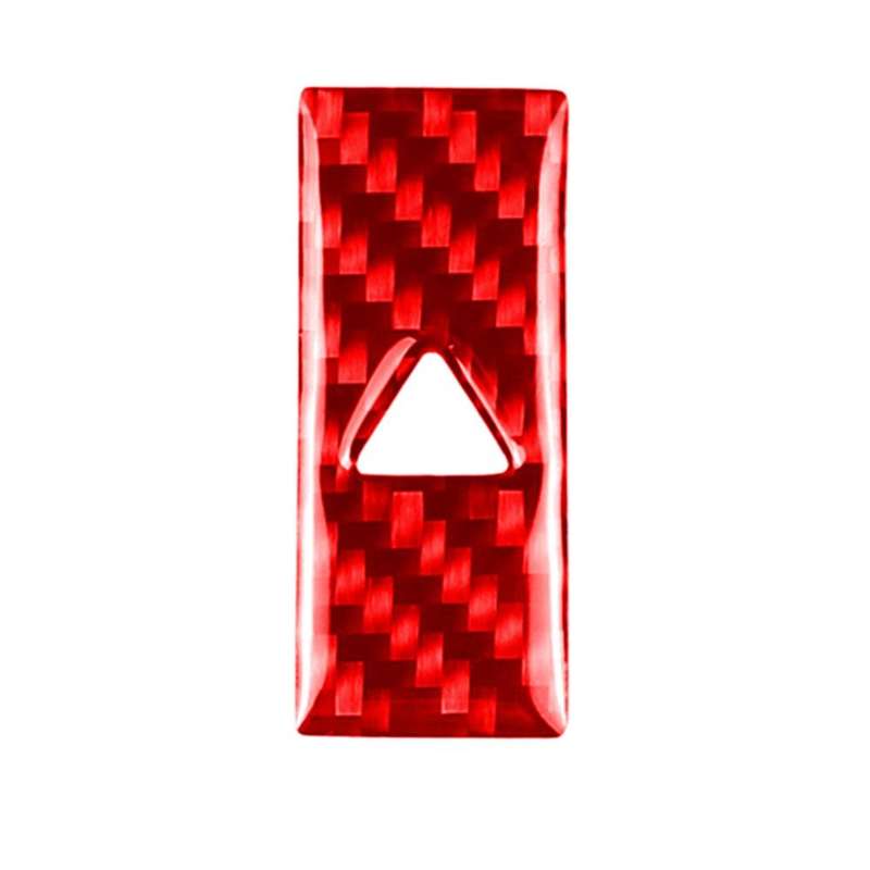 Car Carbon Fiber Warning Light Decorative Sticker for Mazda CX-5 2017-2018, Left and Right Drive ...