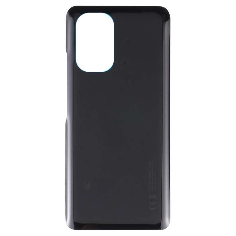 Glass Battery Back Cover for Xiaomi Poco F3(Black)