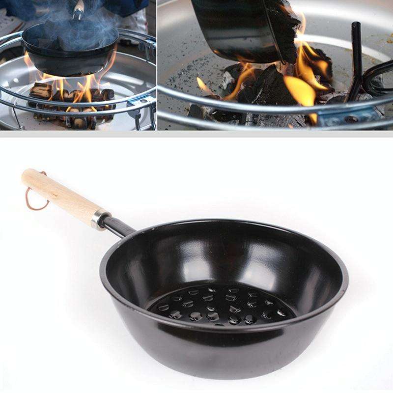 Outdoor Wood Burning Tool Portable Stove Charcoal Burner Pot