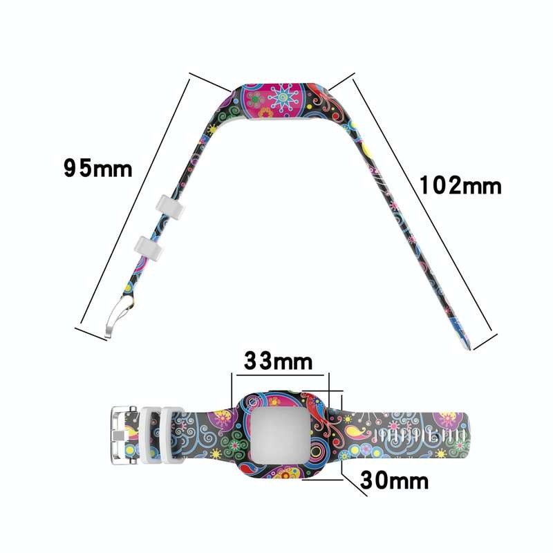 For Garmin Vivofit JR3 Silicone Printing Watch Band(Camouflage Gray)