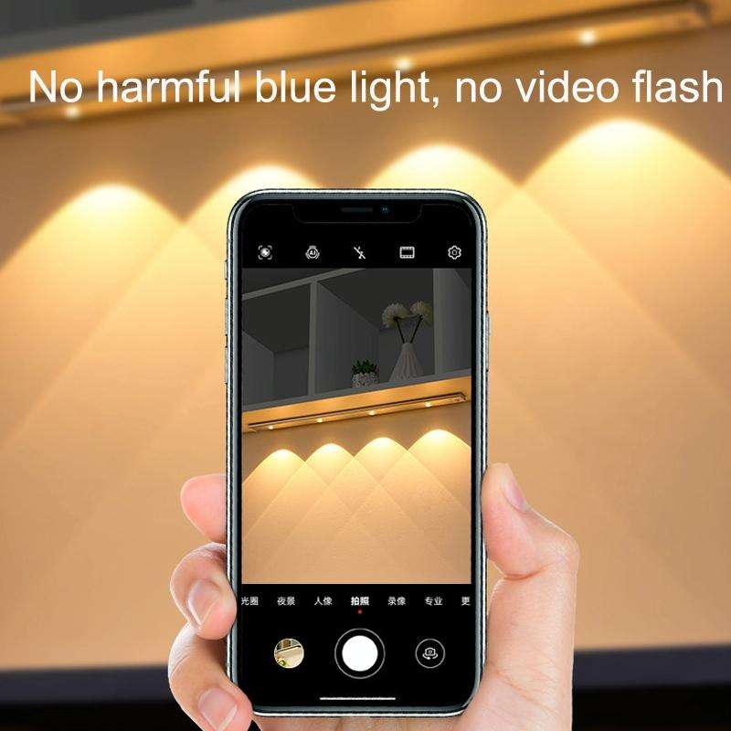 Ultra-thin Smart LED Human Body Sensor Light Bar, Length: 40cm(Piano Black)