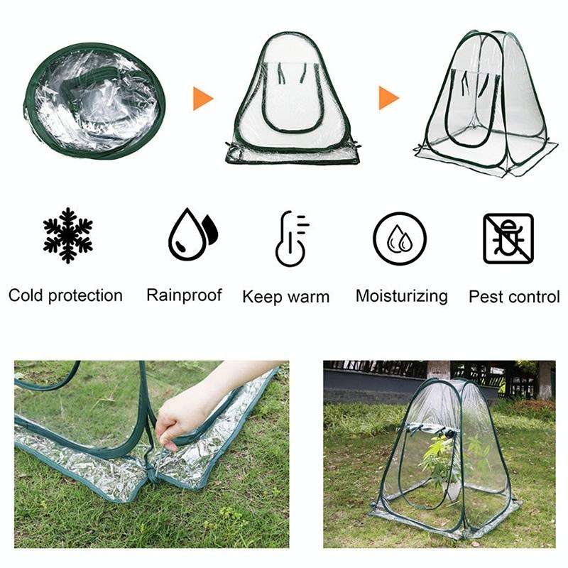 Foldable Portable Gardening Rain-Shading Greenhouse, Specification: 70x70x80cm