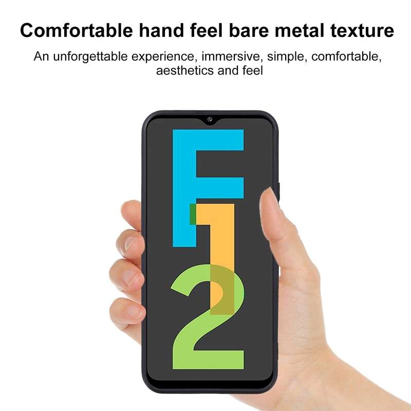 For Samsung Galaxy F12 TPU Phone Case(Black)