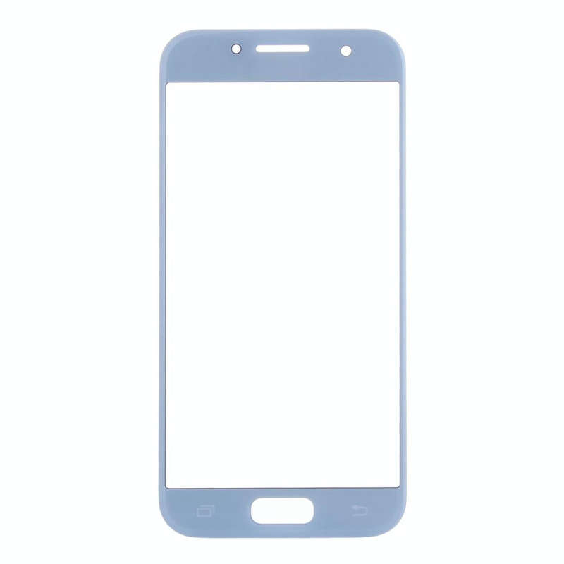 For Galaxy A7 (2017) / A720 Front Screen Outer Glass Lens (Blue)