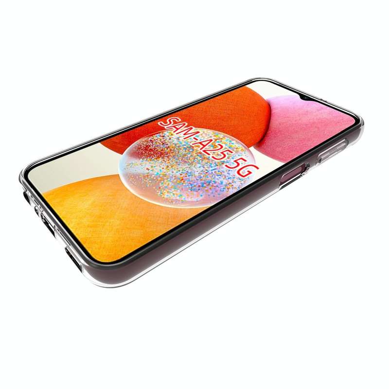 For Samsung Galaxy A25 5G Waterproof Texture TPU Phone Case(Transparent)