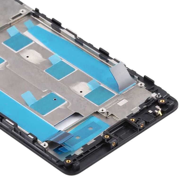 Middle Frame Bezel Plate for Nokia 5.1 TA-1061 TA-1075 TA-1076 TA-1088 TA-1081(Black)