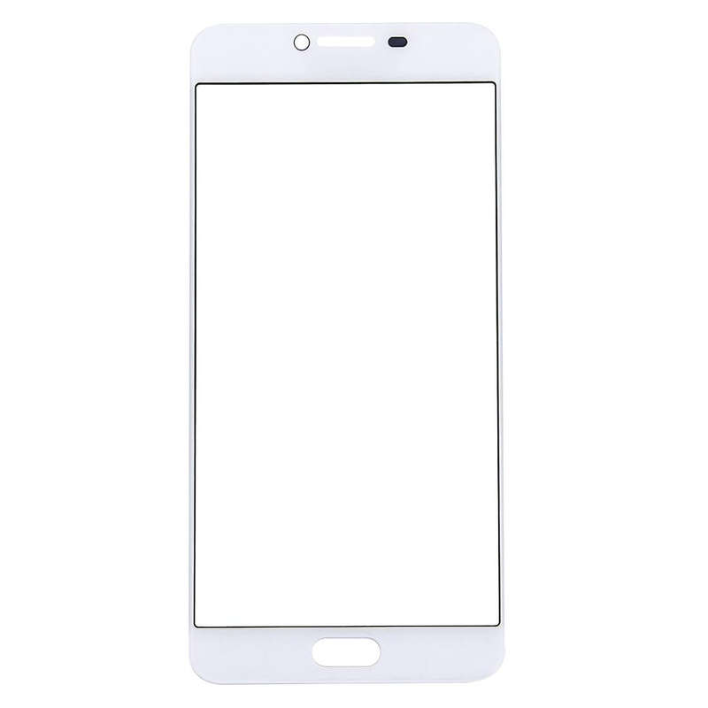 For Samsung Galaxy C7 10pcs Front Screen Outer Glass Lens (White)