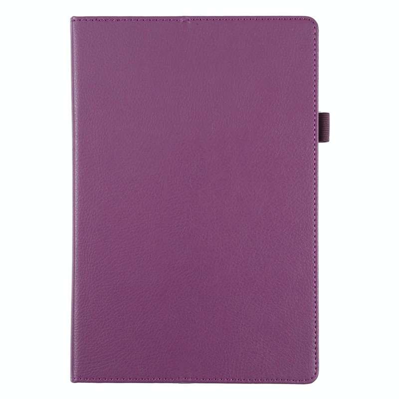 For Samsung Galaxy Tab A8 10.5 2021 Litchi Texture Solid Color Leather Tablet Case(Purple)