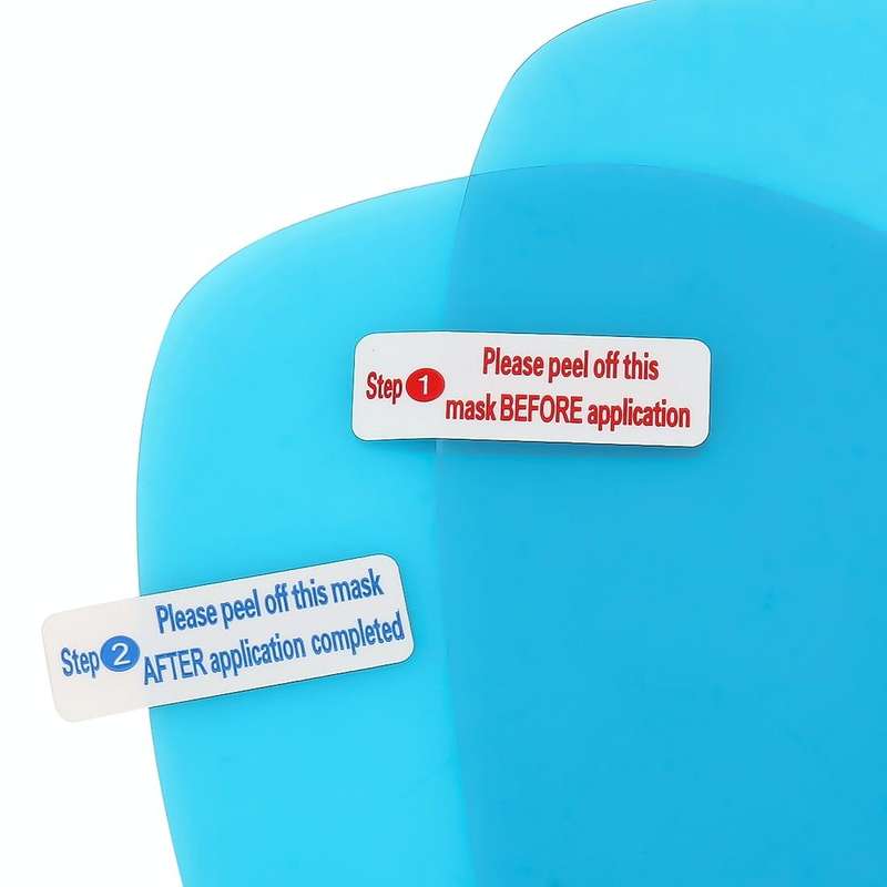 For Audi A4 2009-2016 Car PET Rearview Mirror Protective Window Clear Anti-fog Waterproof Rain Sh...
