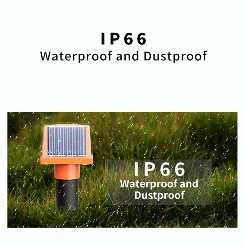 SJZ057 Outdoor IP66 Waterproof Solar Ultrasonic Rat Repeller Orchard Ultrasonic Animal Repeller(O...