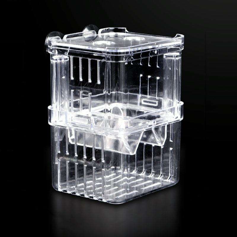 Small Peacock Fish Double Layer Transparent Breeding Isolation Box Aquarium Breeding Box