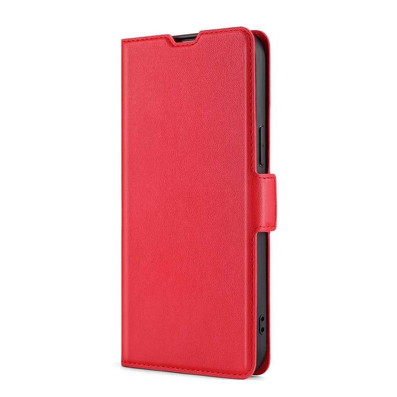 For LG K50S Ultra-thin Voltage Side Buckle PU + TPU Leather Phone Case(Red)