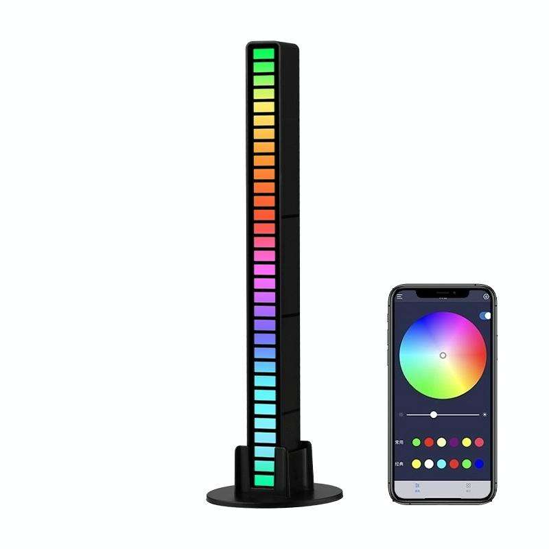 RGB Sound-controlled Rhythmic Response Lights Music Ambient LED Pick-up Lights Charging(16 Light+...