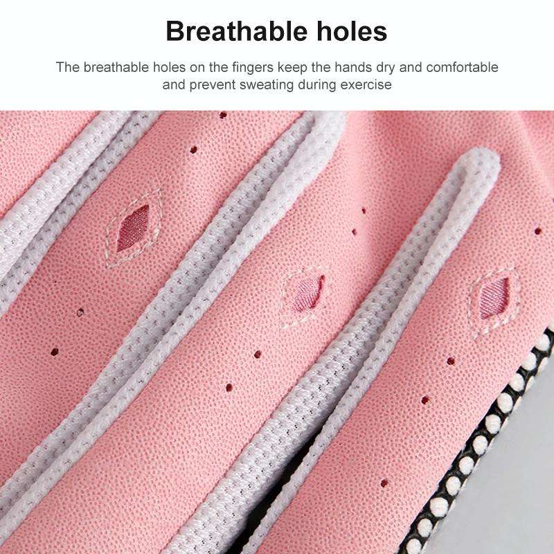 PGM One Pair Golf Non-Slip PU Leather Gloves for Women (Color:Pink Size:18)