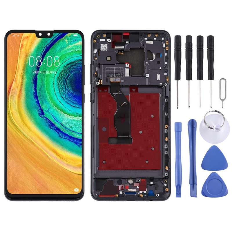Original OLED LCD Screen for Huawei Mate 30 Digitizer Full Assembly with Frame(Black)