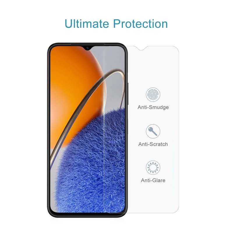 For Huawei nova Y61 / Enjoy 50z 50pcs 0.26mm 9H 2.5D Tempered Glass Film