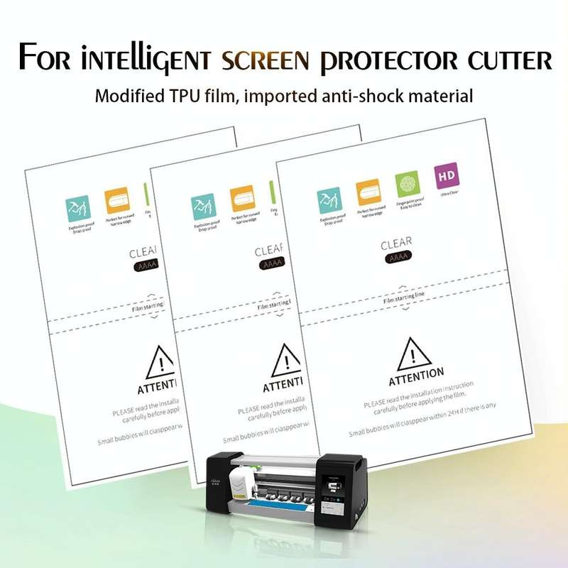 50 PCS F0006 High Definition Silicone TPU Soft Film Supplies for Protector Cutter