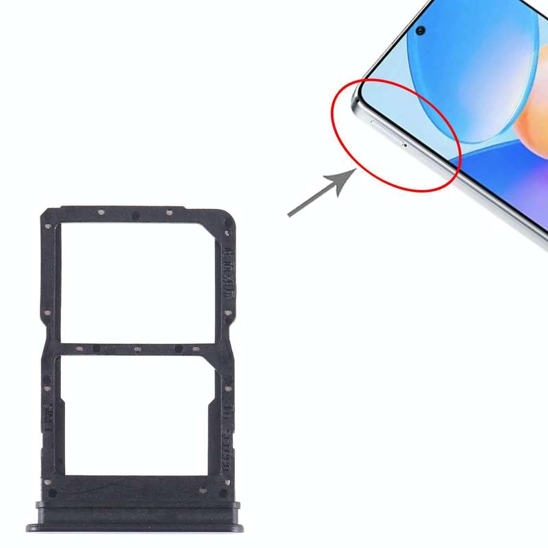 For Honor X40i SIM + SIM Card Tray (Black)