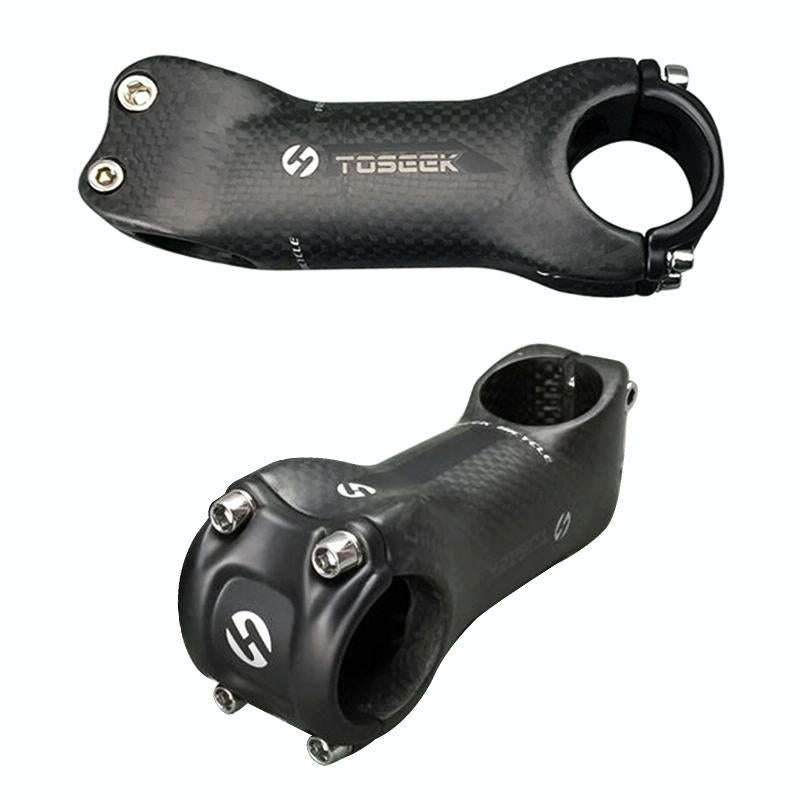 TOSEEK All Carbon Fiber 3KUD Texture Road Mountain Bike Ultra-light Handlebar Stem Riser Faucet, ...