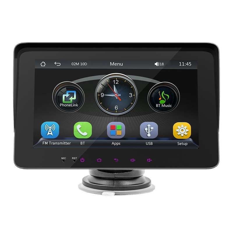 B5310 7 inch Portable Car MP5 Player Support CarPlay / Android Auto(Black)