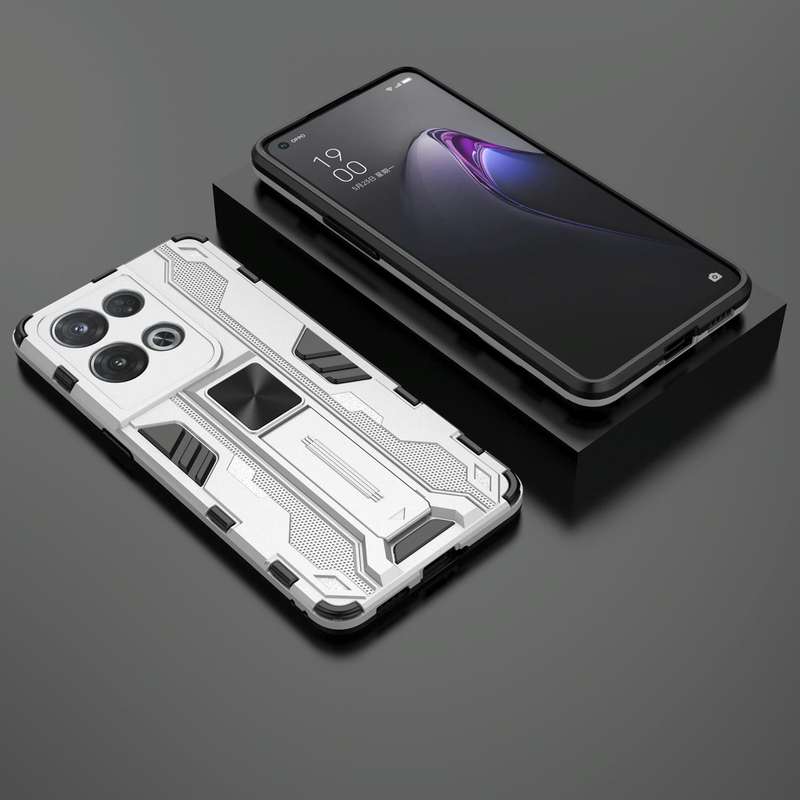 For OPPO Reno8 Pro 5G Supersonic PC + TPU Shock-proof Phone Case(Silver)