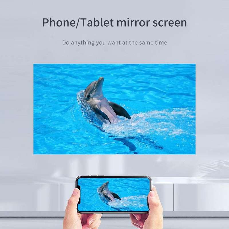Q96 E300 Intelligent Portable HD 4K Projector, EU Plug, Specification:Android Version(White)