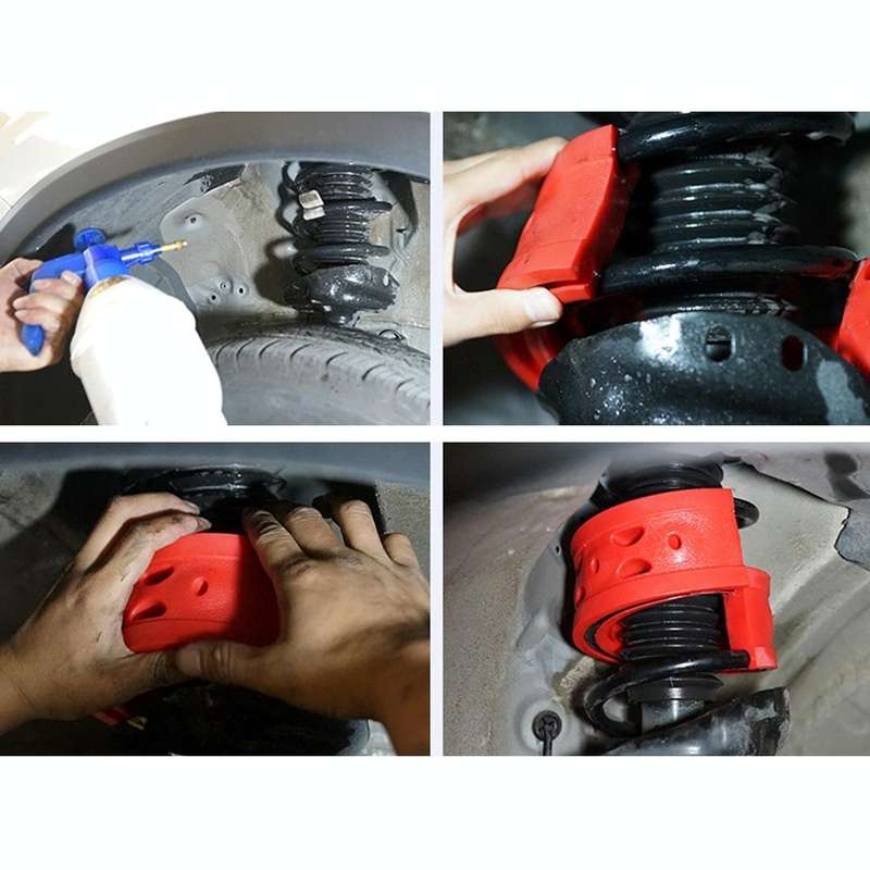2 PCS Car Auto C Type Shock Absorber Spring Bumper Power Cushion Buffer, Spring Spacing: 27mm, Co...