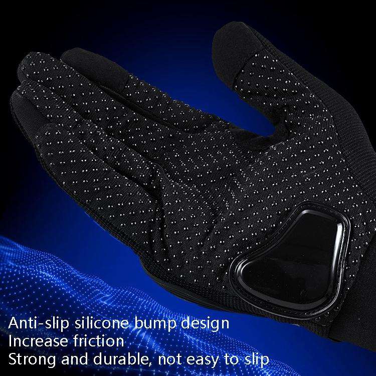 Riding Tribe MCS-17 Motorcycle Gloves Touch Screen Outdoor Riding Gloves, Size: L(Blue)