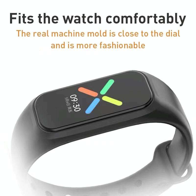 For OPPO Band Vitality Edition Waterproof Sweatproof Solid Color Watch Band(Black)