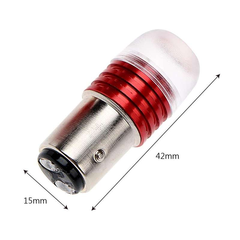 2pcs 1157 DC12V / 1.5W Car Strobe Brake Lights(Red Light)