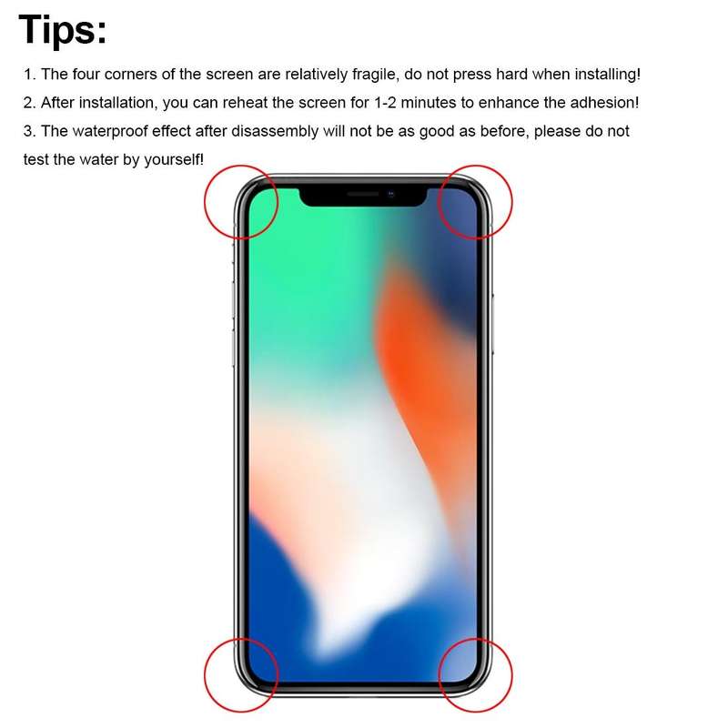 GX Hard OLED LCD Screen for iPhone X with Digitizer Full Assembly (Black)