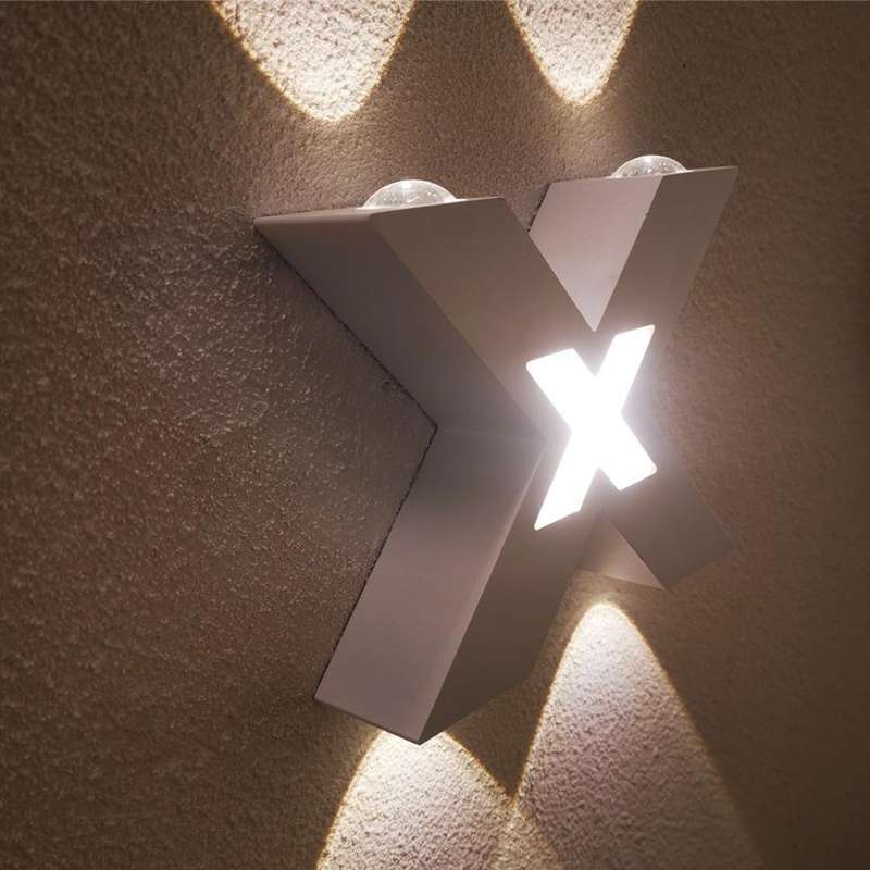 Bedroom Background Wall Lighting Outdoor Courtyard Waterproof Wall Lamp, Light color: Warm White(...