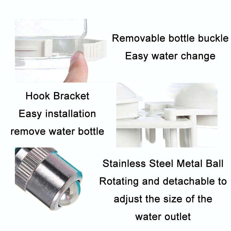 Pet Anti-Skid & Leak-Proof Automatic Water Dispenser(Wine Red)