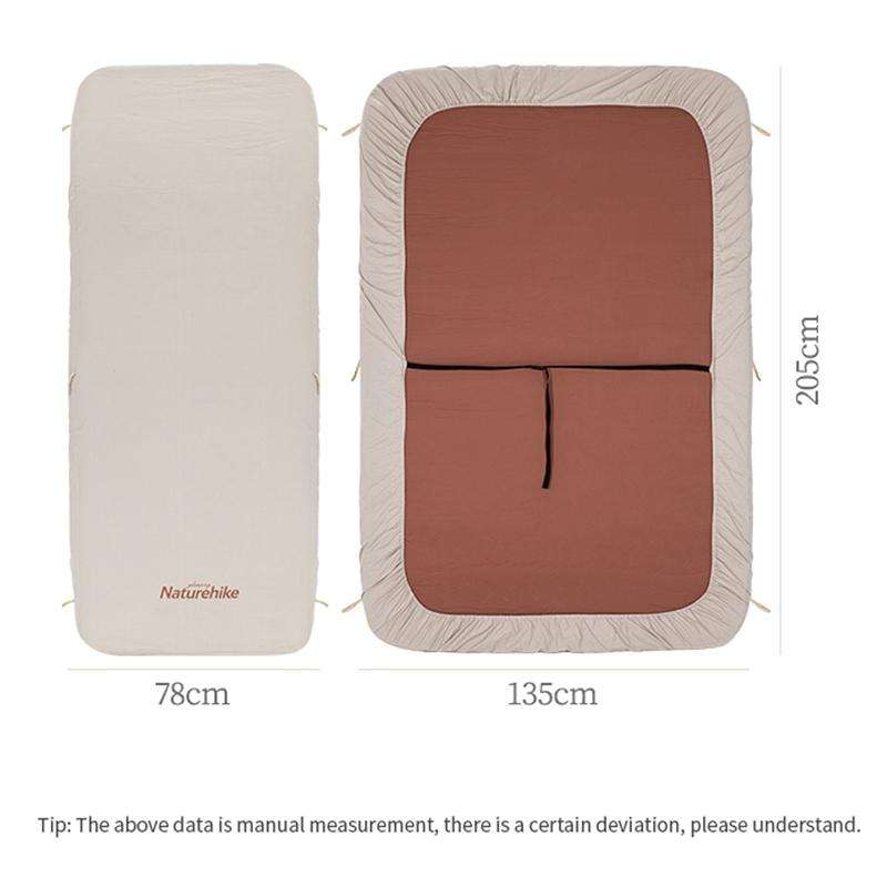 Naturehike NH20PJ023 Outdoor Camping Cotton Cover for Inflatable Cushion (OG2838AY) (Almond yellow)